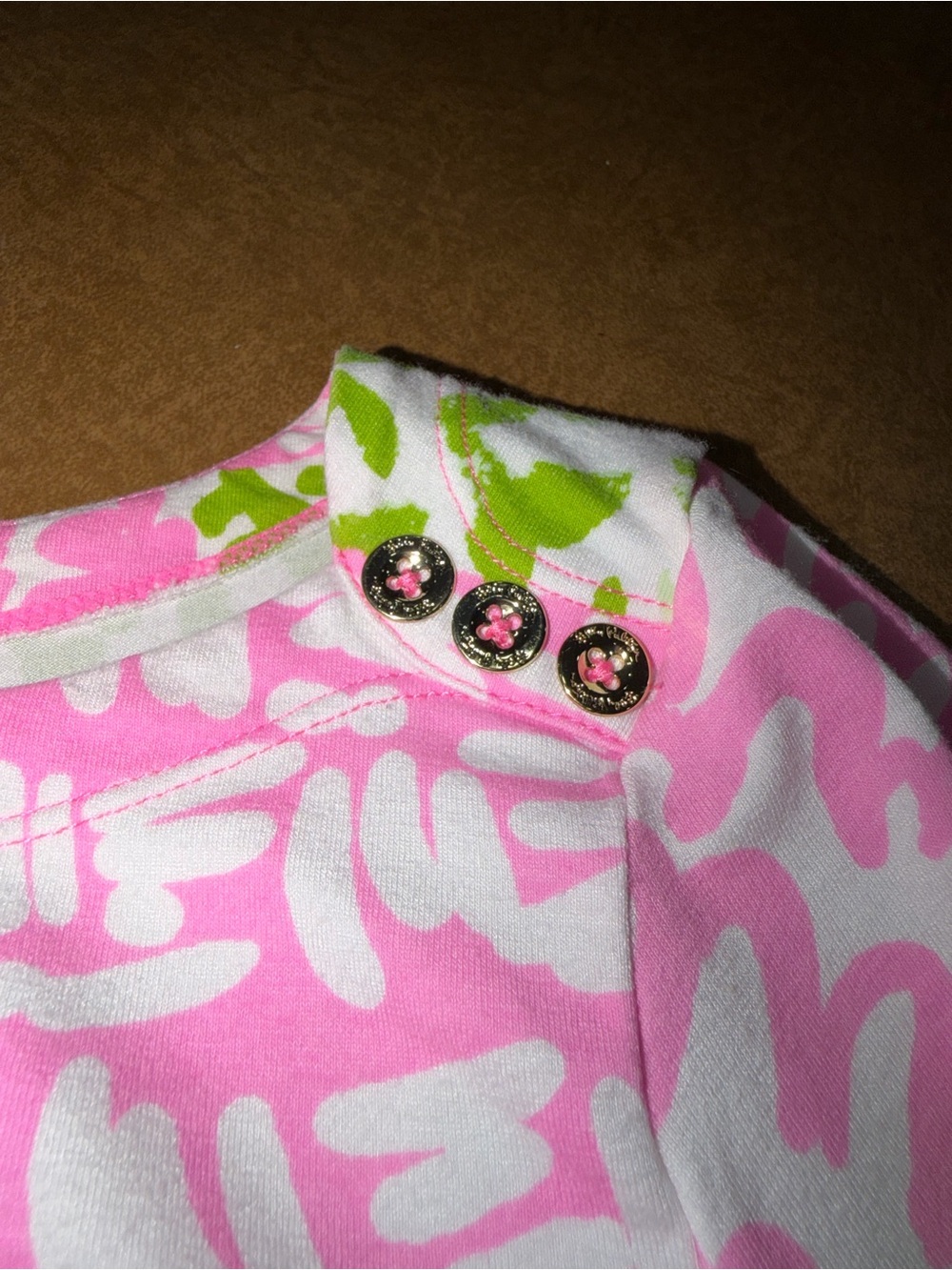 Lilly Pulitzer Pink & Green Pineapple-Print Shift Dress • Tropical • Size Small - Picture 4 of 9